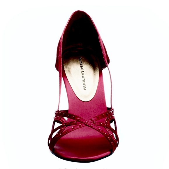 CHINESE LAUNDRY Daniela burgundy satin pumps 5.5 - Picture 4 of 5